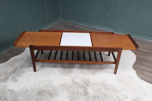 English Teak Transformative Midcentury Reemploy Coffee Table c.1960