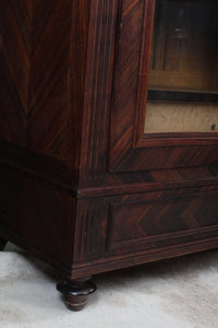 French Rosewood Display Cabinet c.1880