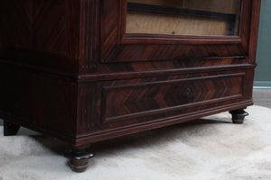 French Rosewood Display Cabinet c.1880