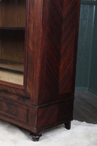 French Rosewood Display Cabinet c.1880