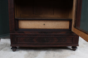 French Rosewood Display Cabinet c.1880