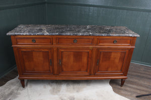 French Louis XVI Style Directoire Enfilade Marble Top Console