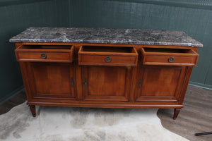 French Louis XVI Style Directoire Enfilade Marble Top Console