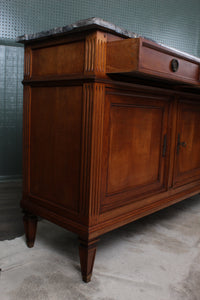 French Louis XVI Style Directoire Enfilade Marble Top Console