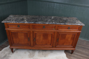 French Louis XVI Style Directoire Enfilade Marble Top Console