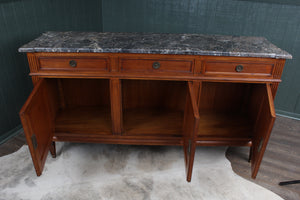 French Louis XVI Style Directoire Enfilade Marble Top Console