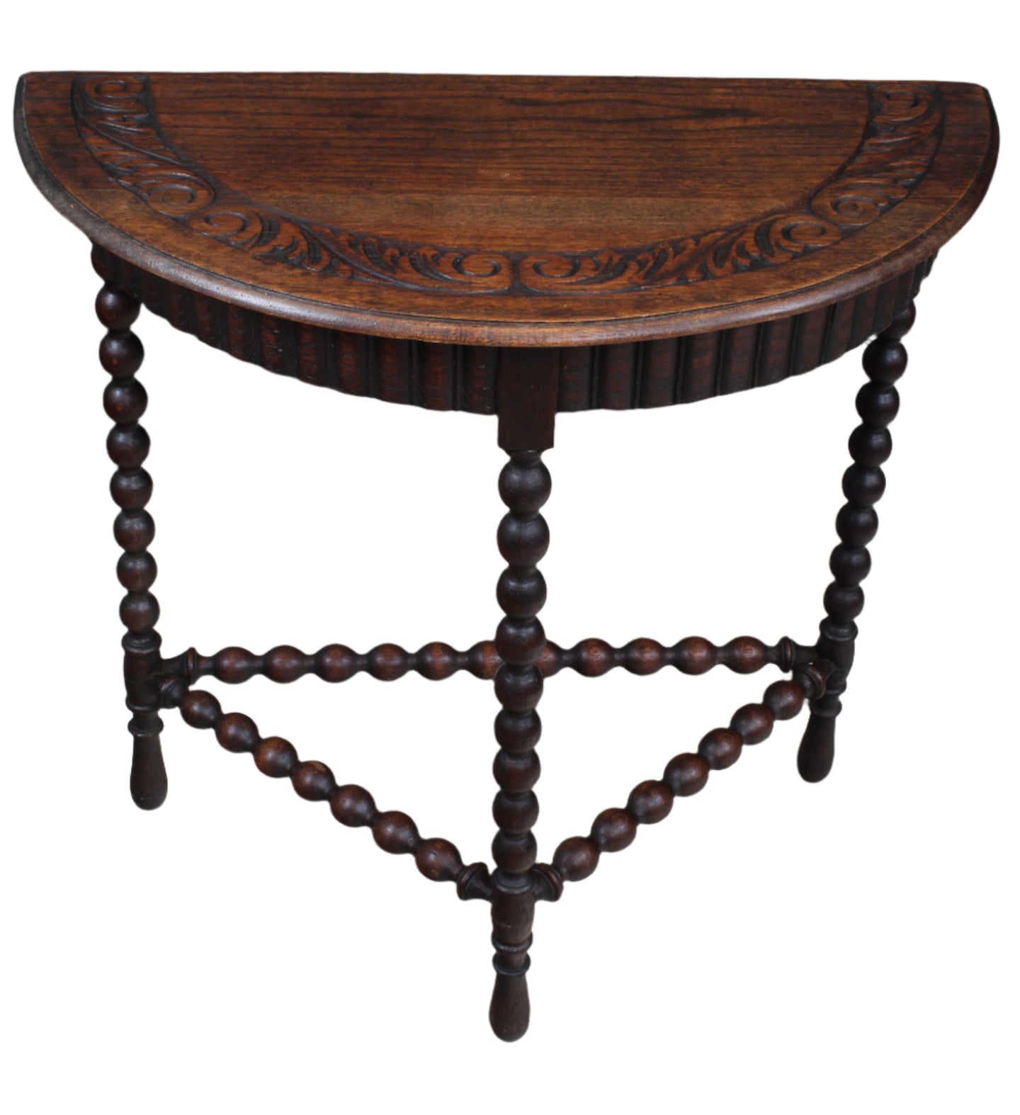 English Carved Oak Occasional Table c.1900