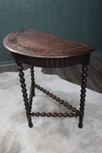 Load image into Gallery viewer, English Carved Oak Occasional Table c.1900