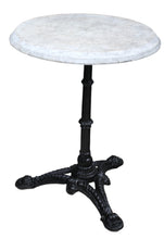 Load image into Gallery viewer, English Marble Top Pub Table c.1900