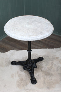 English Marble Top Pub Table c.1900