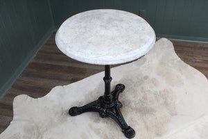 English Marble Top Pub Table c.1900