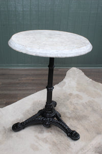 English Marble Top Pub Table c.1900