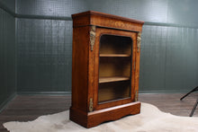 Load image into Gallery viewer, English Victorian Walnut Inlaid Pier Cabinet c.1870