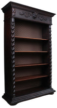 Load image into Gallery viewer, French Carved Oak Bookcase c.1890