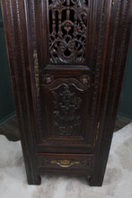 Load image into Gallery viewer, French Oak Heavily Carved Cupboard c.1890