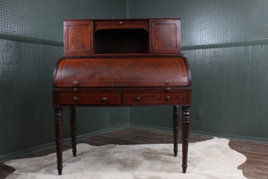 English Mahogany Cylinder Desk c.1900