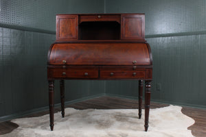 English Mahogany Cylinder Desk c.1900