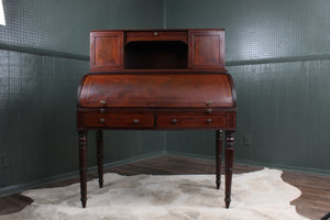 English Mahogany Cylinder Desk c.1900