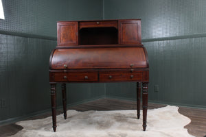 English Mahogany Cylinder Desk c.1900