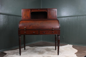 English Mahogany Cylinder Desk c.1900