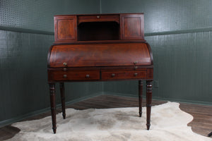 English Mahogany Cylinder Desk c.1900