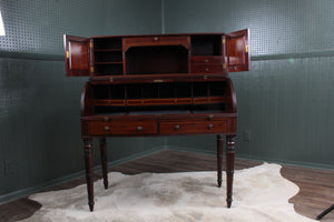 English Mahogany Cylinder Desk c.1900