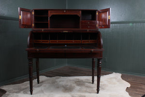 English Mahogany Cylinder Desk c.1900