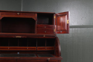 English Mahogany Cylinder Desk c.1900