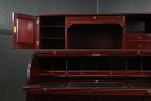 English Mahogany Cylinder Desk c.1900