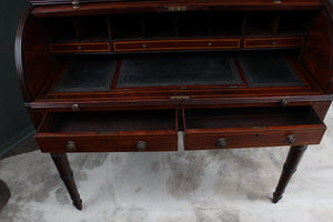 English Mahogany Cylinder Desk c.1900