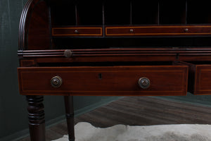 English Mahogany Cylinder Desk c.1900