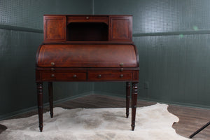 English Mahogany Cylinder Desk c.1900