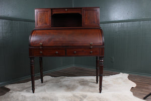 English Mahogany Cylinder Desk c.1900