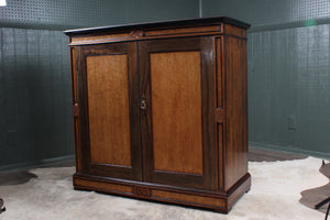 English Birdeye Maple Cabinet C. 1900