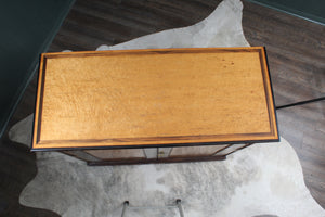 English Birdeye Maple Cabinet C. 1900