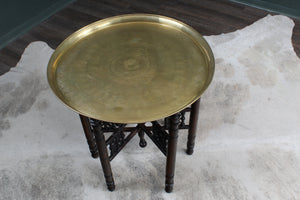 A Decorative Brass Topped Table c.1930