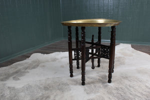 A Decorative Brass Topped Table c.1930