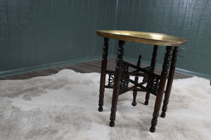 A Decorative Brass Topped Table c.1930