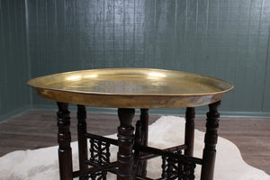 A Decorative Brass Topped Table c.1930