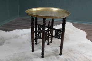 A Decorative Brass Topped Table c.1930