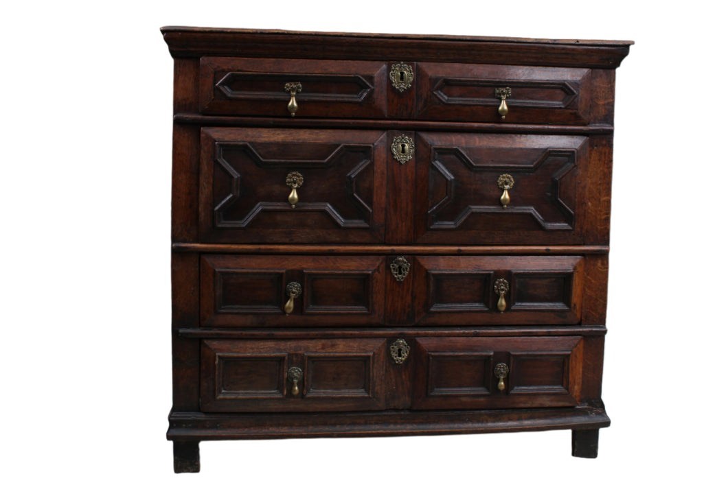 Period English Oak Chest of Drawers c.1690-1710