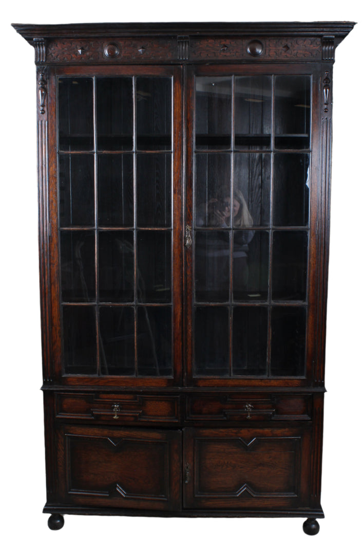 English Oak Bookcase c.1900