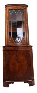 English Mahogany Corner Cabinet