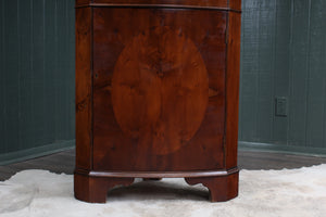 English Mahogany Corner Cabinet