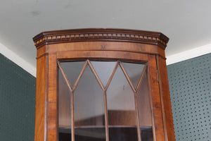 English Mahogany Corner Cabinet