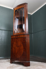 Load image into Gallery viewer, English Mahogany Corner Cabinet