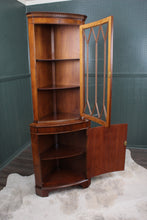 Load image into Gallery viewer, English Mahogany Corner Cabinet