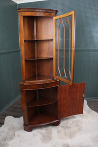 English Mahogany Corner Cabinet