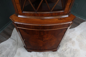 English Mahogany Corner Cabinet