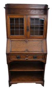 English Oak Fall Front Desk c.1900